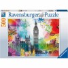 Puzzle Carte Postala Paris, 500 Piese, Ravensburger