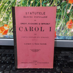 Statutele Băncei Carol I, comuna Gropșani, județul Romanați, Giurgiu 1907, 201