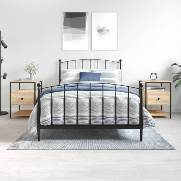 vidaXL Noptiere, 2 buc., stejar sonoma, 40x42x56 cm, lemn compozit 826026