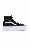 Vans teniși SK8-Hi Tapered Stackform femei, culoarea negru, VN0A5JMKBMX1 VN0A5JMKBMX1-BLKWH