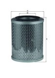Filtru aer Deutz-Fahr Agroxtra, D06, D07, Dx; Fendt Farmer Motor 200 S, 200 SA, 200 V, 200 VA, 201 S, 201 SA, 203 P, 203 PA, 203 V, 203 VA, 204 P,