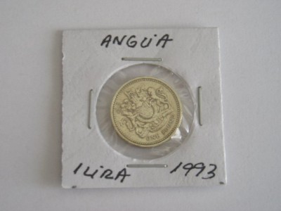 M3 C50 - Moneda foarte veche - Anglia - o lira sterlina - 1993 foto