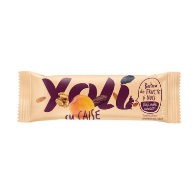 Baton de fructe &amp;quot;yoli&amp;quot; cu caise 30gr transilvania nuts foto