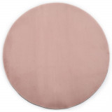 Covor, roz &icirc;nvechit, 160 cm, imitatie blana de iepure GartenMobel Dekor, vidaXL