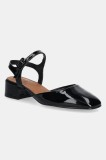 Billi Bi pantofi de piele culoarea negru, cu toc drept, cu toc deschis, A8064