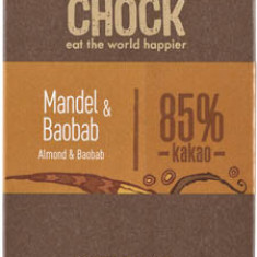 Ciocolata cu Migdale si Baobab Raw Vegana Bio 70gr LoveChock