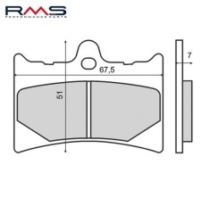 Set placute frana &ndash; Aprilia AF1 - RS 125cc &ndash; Benelli Devil &ndash; Spring 50-125cc - KTM MX &ndash; GS &ndash; Enduro 125-600cc
