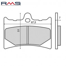 Set placute frana – Aprilia AF1 - RS 125cc – Benelli Devil – Spring 50-125cc - KTM MX – GS – Enduro 125-600cc