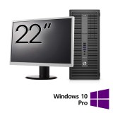 Pachet Calculator Refurbished HP 800 G2 Tower, Intel Core i5-6500 3.20GHz, 16GB DDR4, 512GB SSD + Monitor 22 Inch + Windows 10 Pro NewTechnology Media
