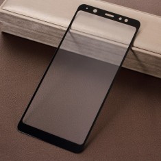 Geam Protectie Display Samsung Galaxy A6 Plus 2018 Acoperire Completa Negru foto