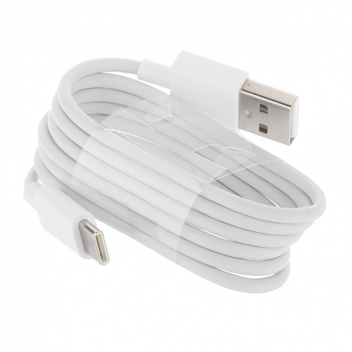 Cablu Date si Incarcare USB la USB Type-C Xiaomi Mi A2 (Mi 6X), 1 m, Alb