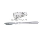 Maner bisturiu castrare nr. 4, inox