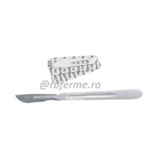 Maner bisturiu castrare nr. 4, inox