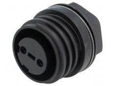 Conector circular soclu mamă 2 pini nichelat Buccaneer 900 PX0931/02/S