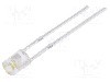 Dioda LED, 3mm, alb cald, 250...300mcd, 5mA, 2,7...3,2V, OPTOSUPPLY - OSM54K3FE1F