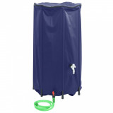 VidaXL Rezervor de apă cu robinet, pliabil, 380 L, PVC