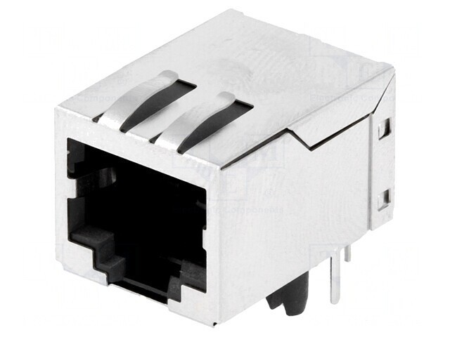 Soclu RJ45 Ecranat cu Transformator de Separare THT PIN 8
