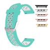 Curea silicon, compatibila Apple Watch 10, 42mm, Teal White, Very Dream