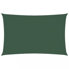 Parasolar, verde inchis, 4x7 m, tesatura oxford, dreptunghiular