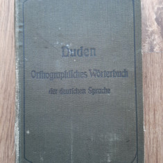 Dictionar ortografic Duden 1911 vechi limba germana