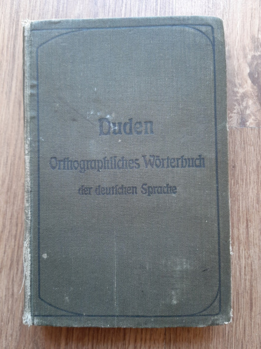 Dictionar ortografic Duden 1911 vechi limba germana