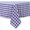 Fata de masa tip musama Pufo Classic, 140 x 200 cm, alb/albastru