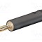 Conector banană 2mm adaptor 10A 30VAC 60VDC negru aurit ST&Auml;UBLI