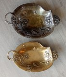 Pereche de boluri, tave Art Nouveau din alamă, WMF-Plewkiewicz &amp; Co. Varșovia-A.K. &amp; Cie. Viena, &icirc;n jurul anului 1900