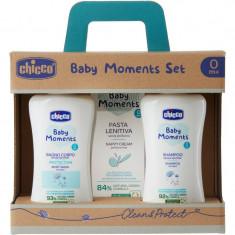 Chicco Baby Moments Clean & Protect set cadou (pentru nou-nascuti si copii)