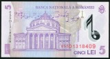 t986 BANCNOTA 5 LEI 2005 POLIMER PRIMA EMISIUNE UNC NECIRCULATA seria 055D1318409
