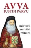 Avva Justin Parvu. Marturii. Amintiri. Minuni