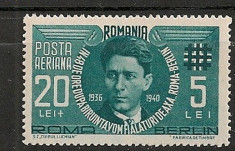 ROMANIA 1940 ? ANIVERSARE ZELEA CODREANU (posta aeriana), SERIE MNH, EW3 foto