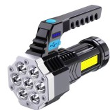 Lanterna led lumina puternica, rezistenta la apa, tip proiector cob, flippy, lantern&Auml; reincarcabila, usb, cu maner pentru drumetii, lanterna de urgen