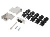 Conector D-Sub HD Amphenol, 15 Pini, Unghi 45&deg;, Lipire, Ecranat, Tata