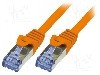 Cablu patch cord, Cat 6a, lungime 1m, S/FTP, LOGILINK - CQ3038S