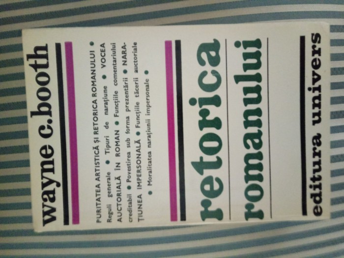 Wayne C. Booth Retorica romanului