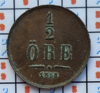 Suedia 1/2 ore 1858 - Oscar I - km 686 - D41702 foto