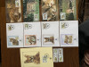 Burundi - feline - serie 4 timbre MNH, 4 FDC, 4 maxime, fauna wwf