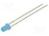 Dioda LED, 3mm, albastru, 1300mcd, 20mA, 2,6...3,4V, LUCKYLIGHT - 304BD2C-B4-2B