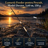 Lansetă Feeder pentru Pescuit, Model Dexter, 3,60 m, 150 g