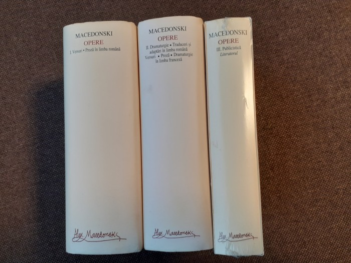 AL Macedonski Opere --3 VOLUME EDITIE DE LUX Ed. Academiei