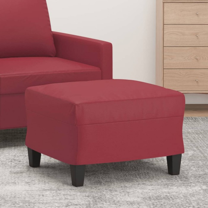 vidaXL Taburet, roșu vin, 60x50x41 cm, piele ecologică