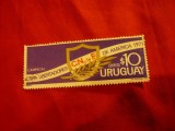 Serie Uruguay 1971 - Club Fotbal National Montevideo , 1 valoare stampilat