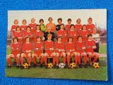 Foto - tip carte postala fotbal - DINAMO BUCURESTI (sezonul 1981-1982) un pic indoita in dreapta jos