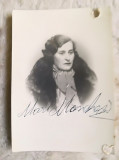Foto MARIA MANKESCH anii 30-40 Opera Romana Bucuresti semnatura 9 x 6 cm