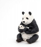 Figurina - Sitting Panda and Baby | Papo