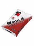 Tencuială de var-ciment pentru aplicare manuala, la interior şi exterior, Baumit Manu 4, 30 Kg