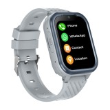 Cumpara ieftin Ceas Smartwatch cu WhatsApp, Cartelă SIM 4G, GPS, Istoric Traseu, Monitorizare Spion, Buton SOS, Apel Video-Vocal, Cameră, GITECH&reg; G39, Gri, Aluminiu