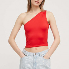 Tommy Jeans top femei, culoarea roșu DW0DW17898