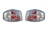 Set stopuri spate, lampa Audi A3 (8p), 05.2003-04.2008, model: 3 usi, tuning, montare spate, stanga+dreapta, transparent, argintiu; cu locas bec; tun